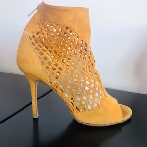 Jimmy Choo Yellow Caged Heels